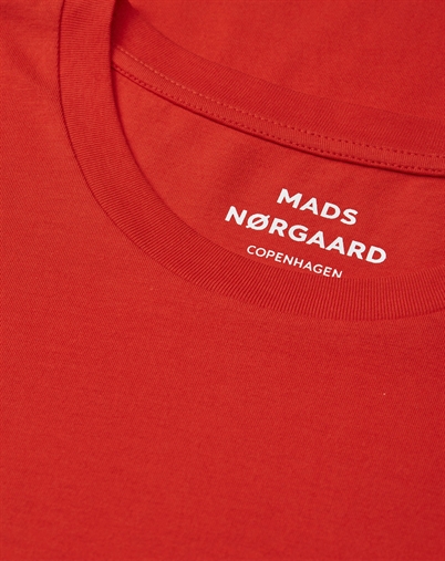 Mads Nørgaard - Fine Jersey Thor T-Shirt - Fiery Red 